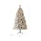 6ft. Pre-Lit Flocked Pine Artificial Christmas Tree, Warm White LED Lights